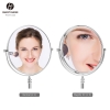 8 inch Round Free Stand Cosmetic Mirror LA728 Silver 04