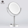 8 inch Round Free Stand LED Cosmetic Mirror LA5108 Silver 02