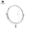 8 inch Round Wall Mounted Cosmetic Mirror LA1088 Silver 02