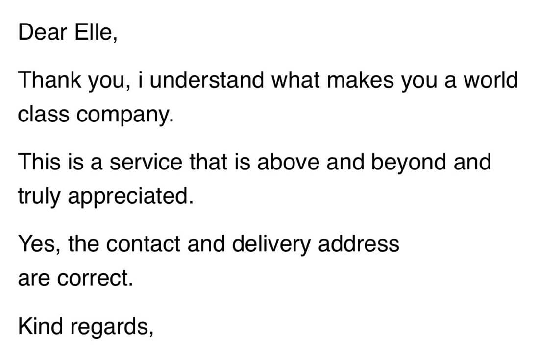 Guest Guess Customer Comments